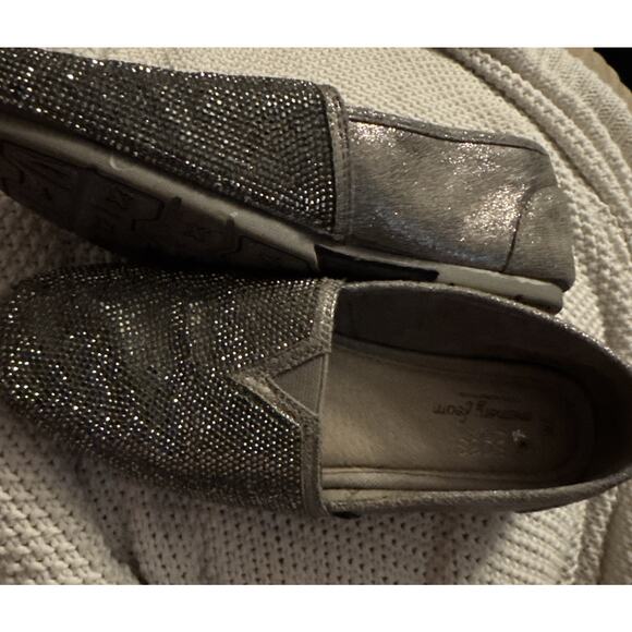 Bobs By Skechers Pewter Memory Foam Slip On Shoes 32879 Women's Size 7 Luxe - Picture 4 of 8